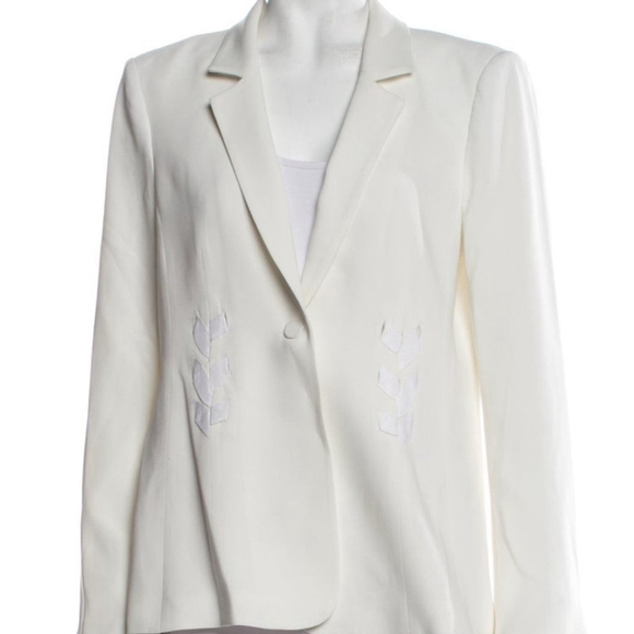 Cinq à Sept Jackets & Blazers - Cinq à Sept Kloe Braided White Blazer